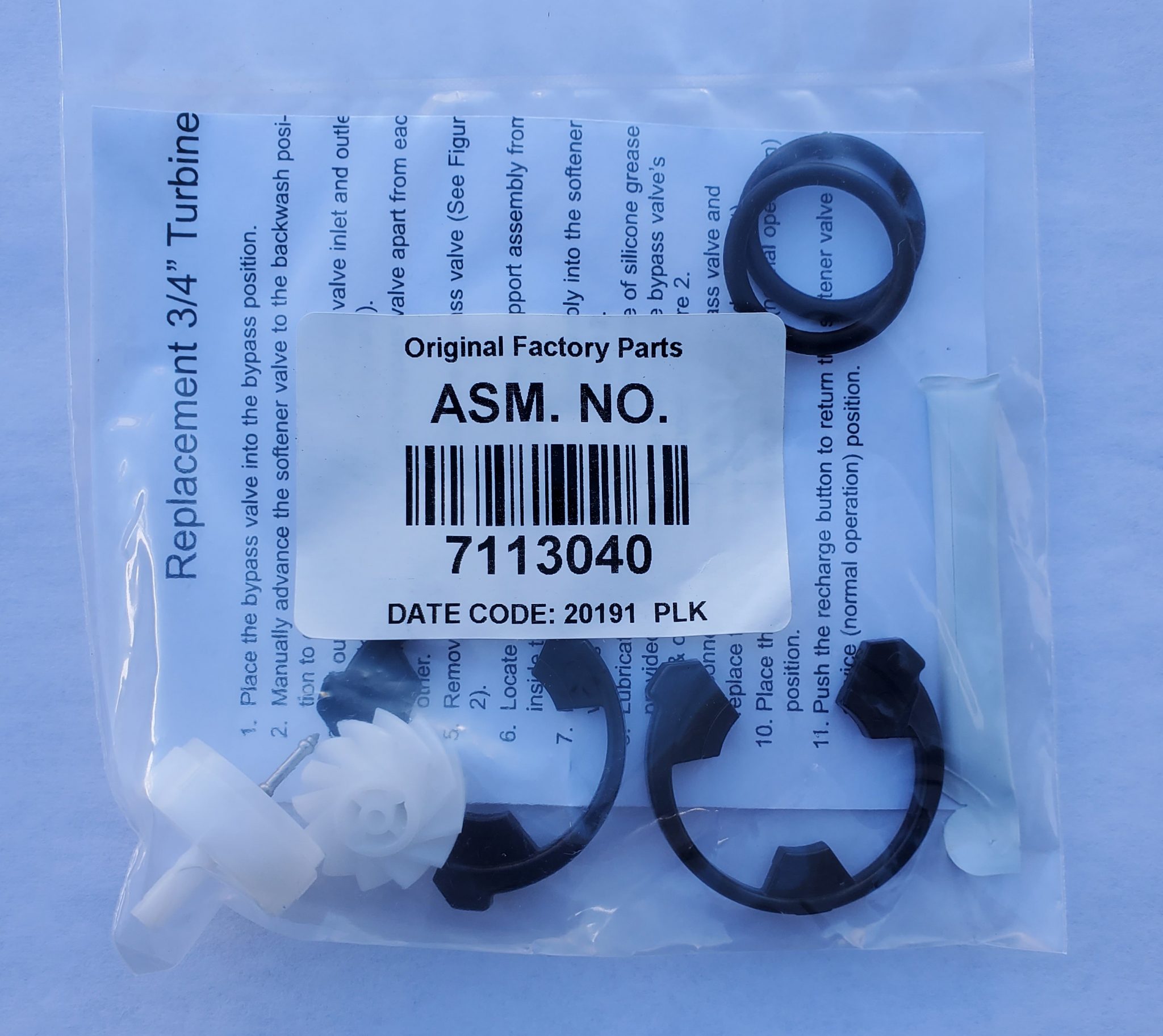 EcoWater Whirlpool GE NorthStar 3/4″ Turbine & Support Kit 7113040