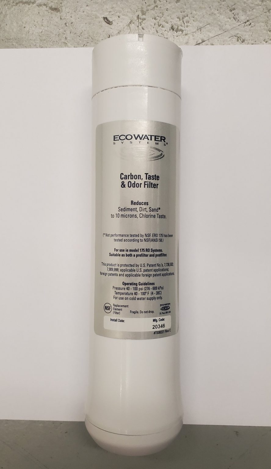 Ecowater 175 RO Pre/Post Filter 7308221 Water Softener Super Store